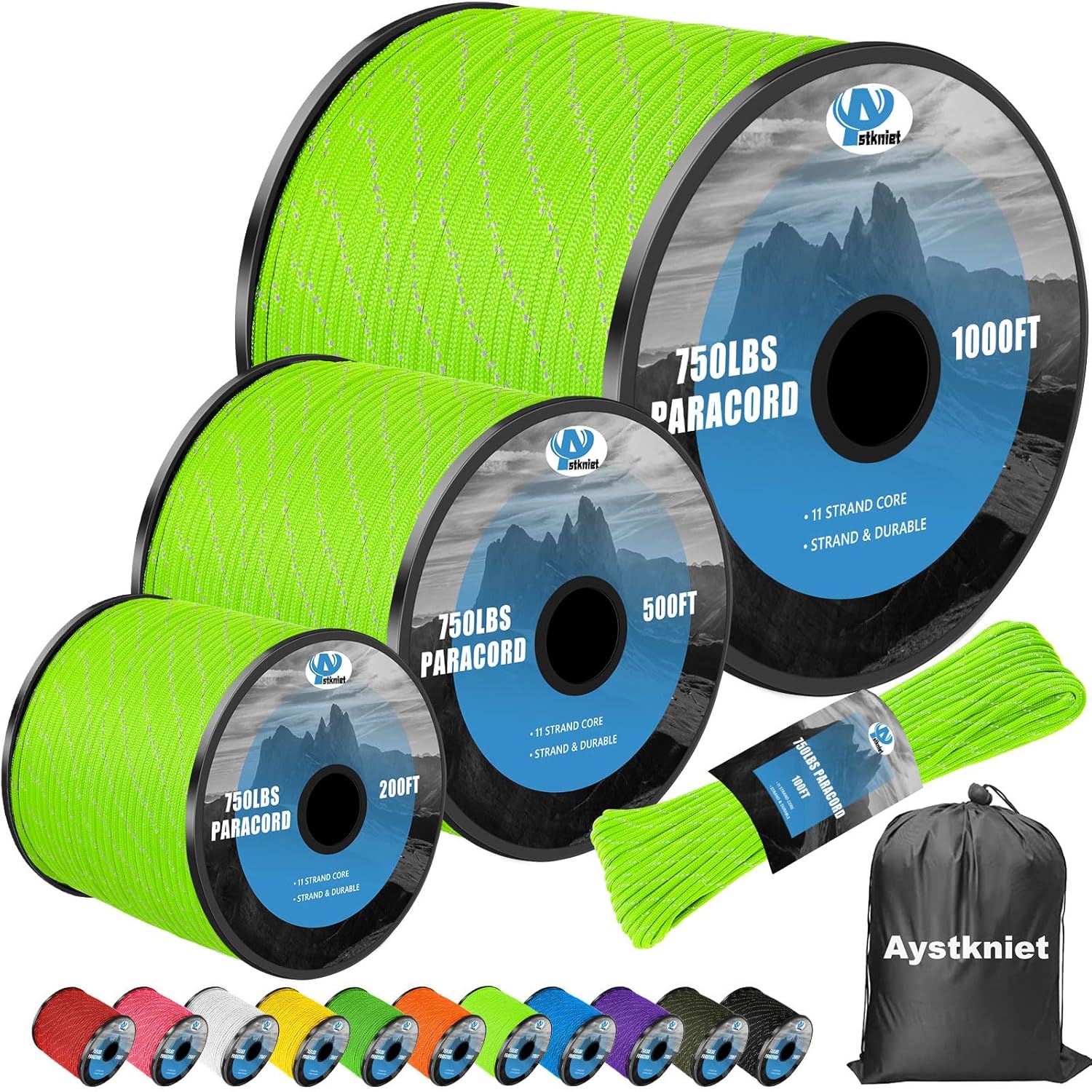 750lb Reflective Paracord Rope - Para Cord 1000Ft 리뷰 및 가격