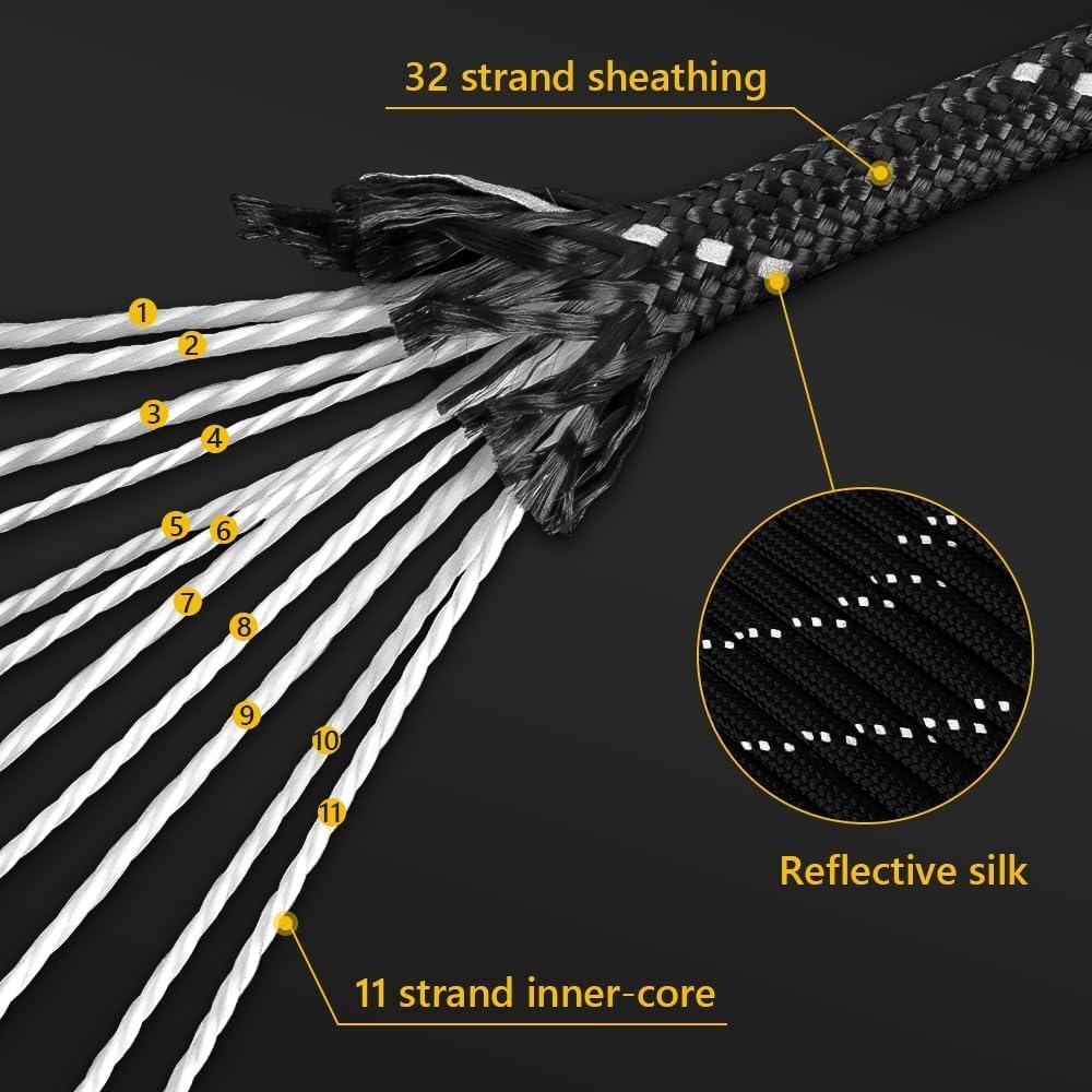 750lb Reflective Paracord Rope - Para Cord 1000Ft 리뷰 및 가격