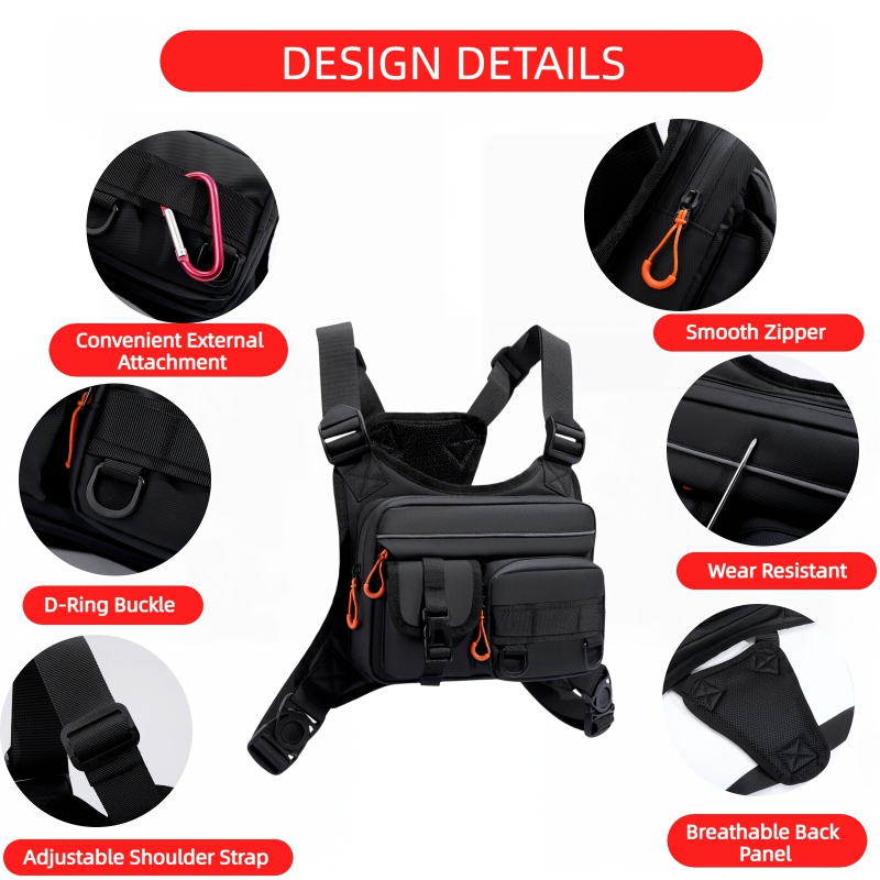 Men's Tactical Chest Bag, Runn - Fishing Kit Compact 리뷰 및 가격