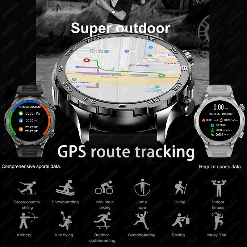 New GPS Track Smart Watch Men  - Compass Lensatic 리뷰 및 가격