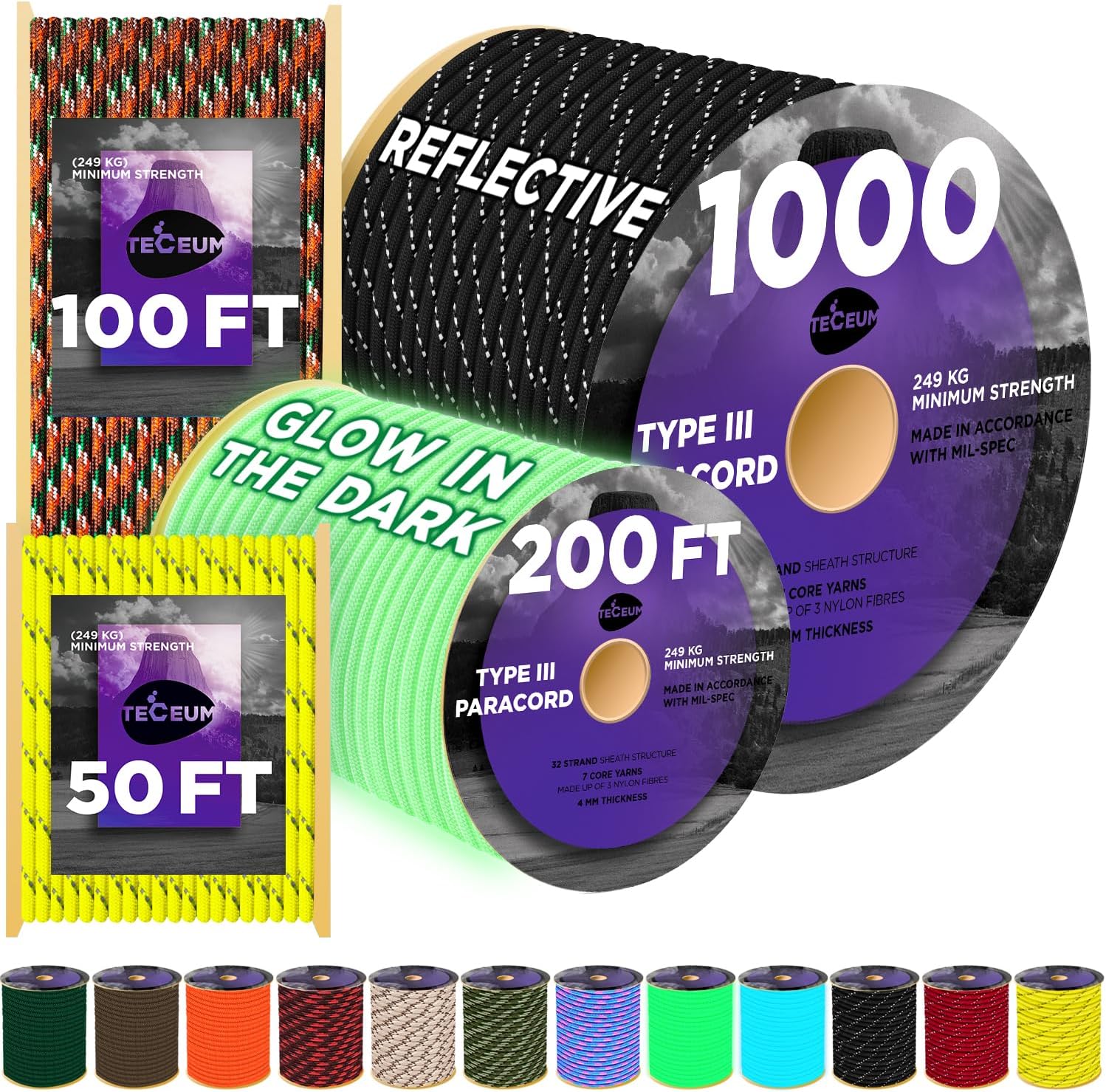 Reflective Paracord Rope 1000f - Para Cord 1000Ft 리뷰 및 가격