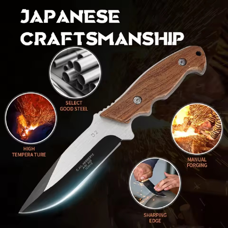 1PC Stainless Steel Kitchen Kn - Bushcraft Knife Fixed 리뷰 및 가격