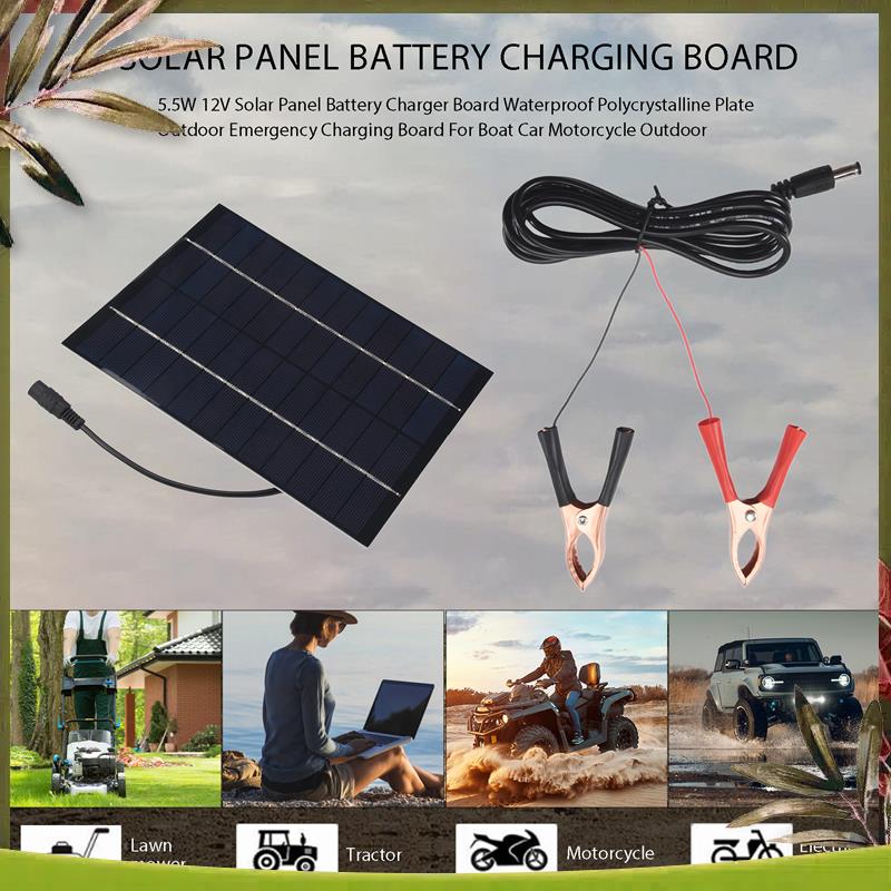 AB98-5.5W 12V Solar Panel Batt - Solar Emergency Charger 리뷰 및 가격