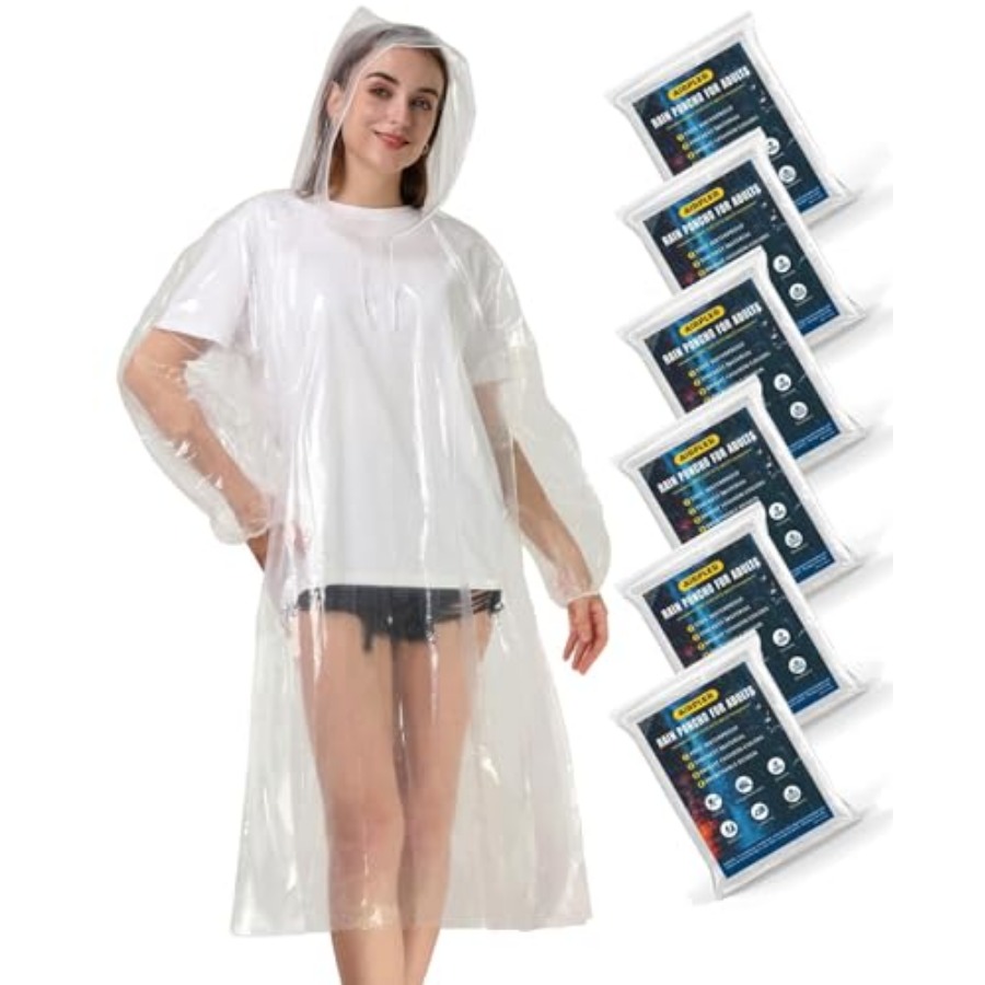 Disposable Rain Ponchos for Ad - Emergency Poncho Rain 리뷰 및 가격