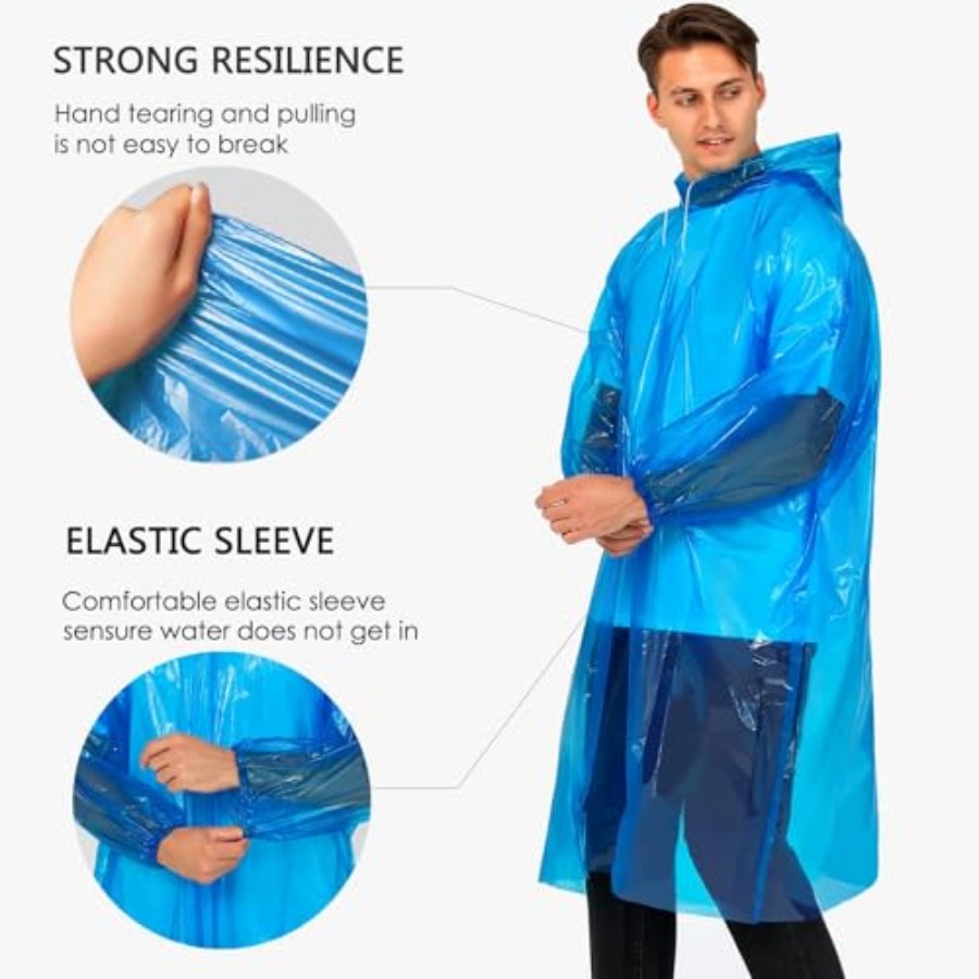 Disposable Rain Ponchos for Ad - Emergency Poncho Rain 리뷰 및 가격