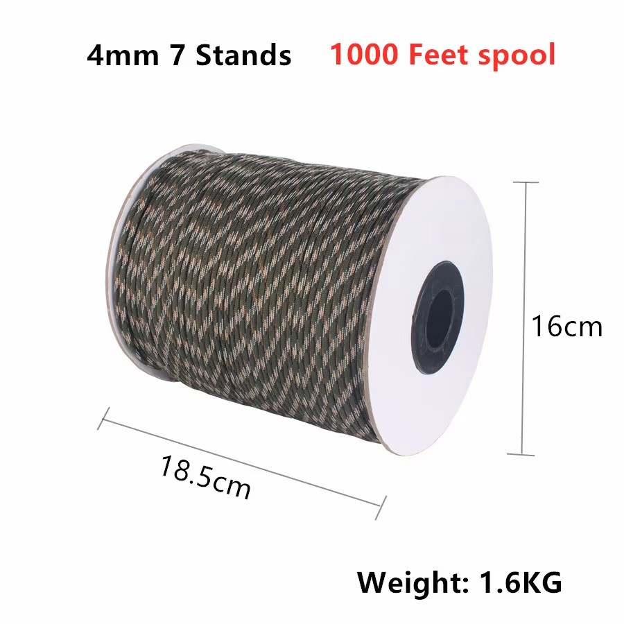 CAMPINGSKY 550 Paracord 4mm 10 - Para Cord 1000Ft 리뷰 및 가격