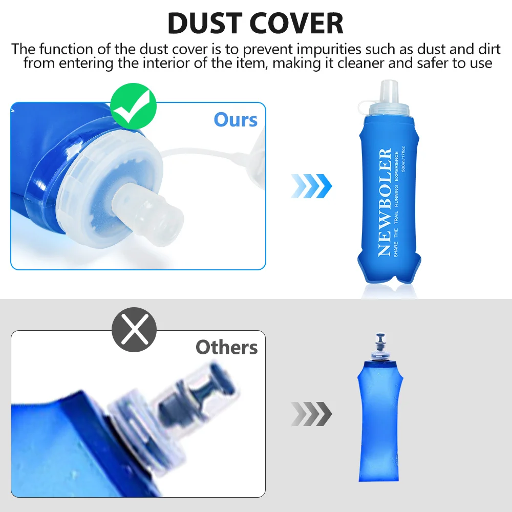 NEWBOLER 300/500ML Water Bottl - Water Bag Collapsible 리뷰 및 가격
