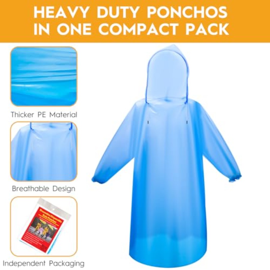 and and Disposable Rain Poncho - Emergency Poncho Rain 리뷰 및 가격