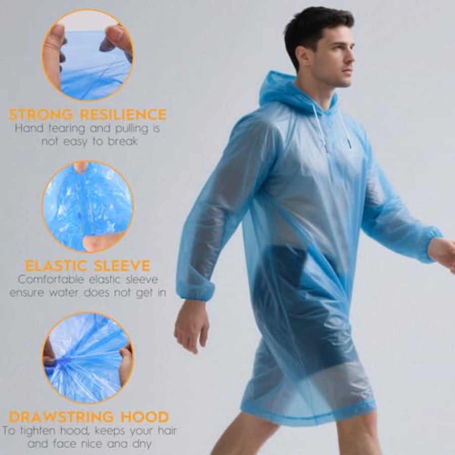 and and Disposable Rain Poncho - Emergency Poncho Rain 리뷰 및 가격