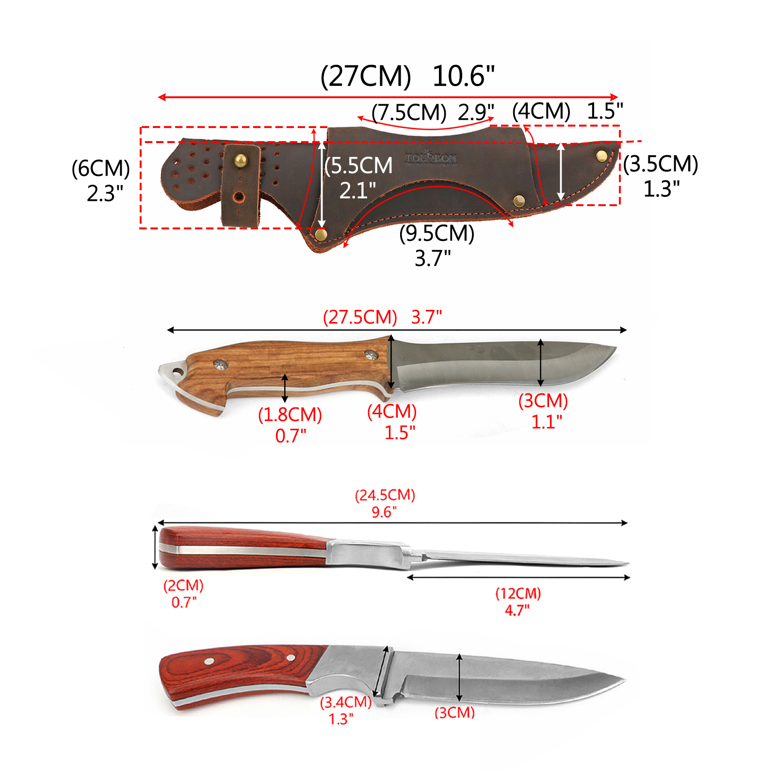 Tourbon Leather Tool Fixed Bla - Bushcraft Knife Fixed 리뷰 및 가격