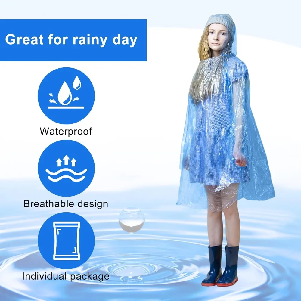 twoworld 30 Pcs Disposable Rai - Emergency Poncho Rain 리뷰 및 가격