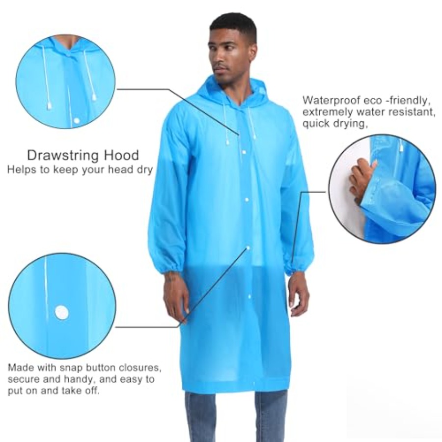 Rain Ponchos for Adults Rainco - Emergency Poncho Rain 리뷰 및 가격