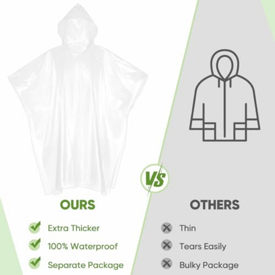 APEXUP Disposable Rain Ponchos - Emergency Poncho Rain 리뷰 및 가격