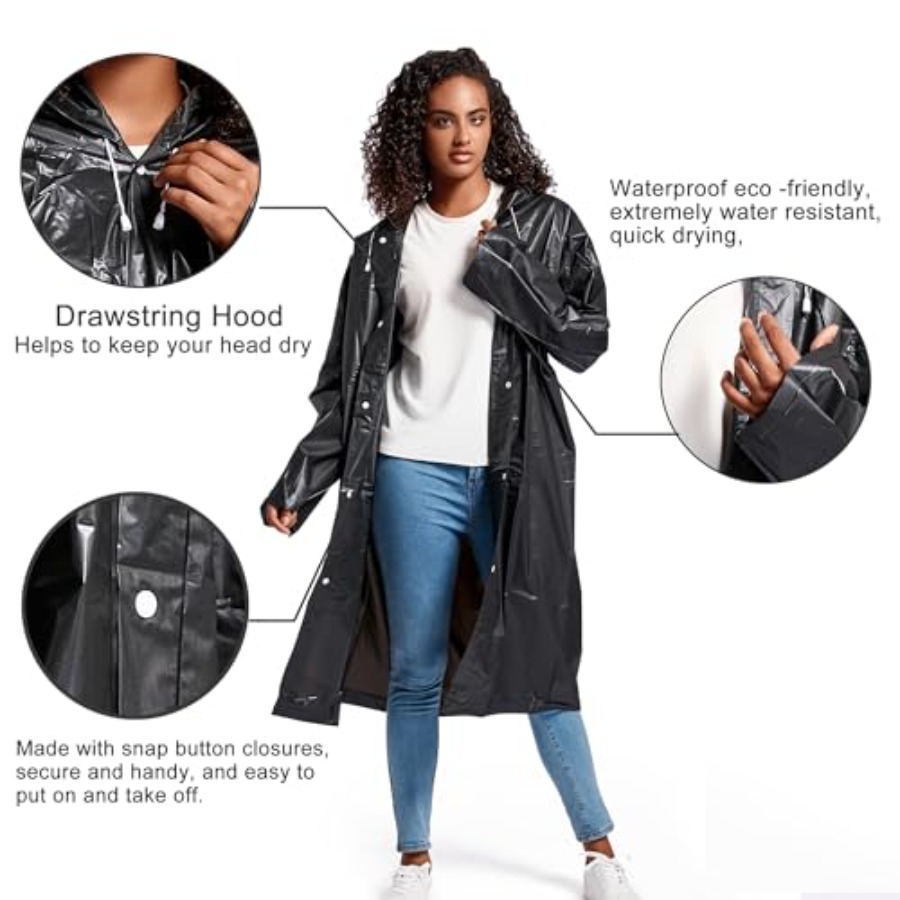 Rain Ponchos for Adults Rainco - Emergency Poncho Rain 리뷰 및 가격