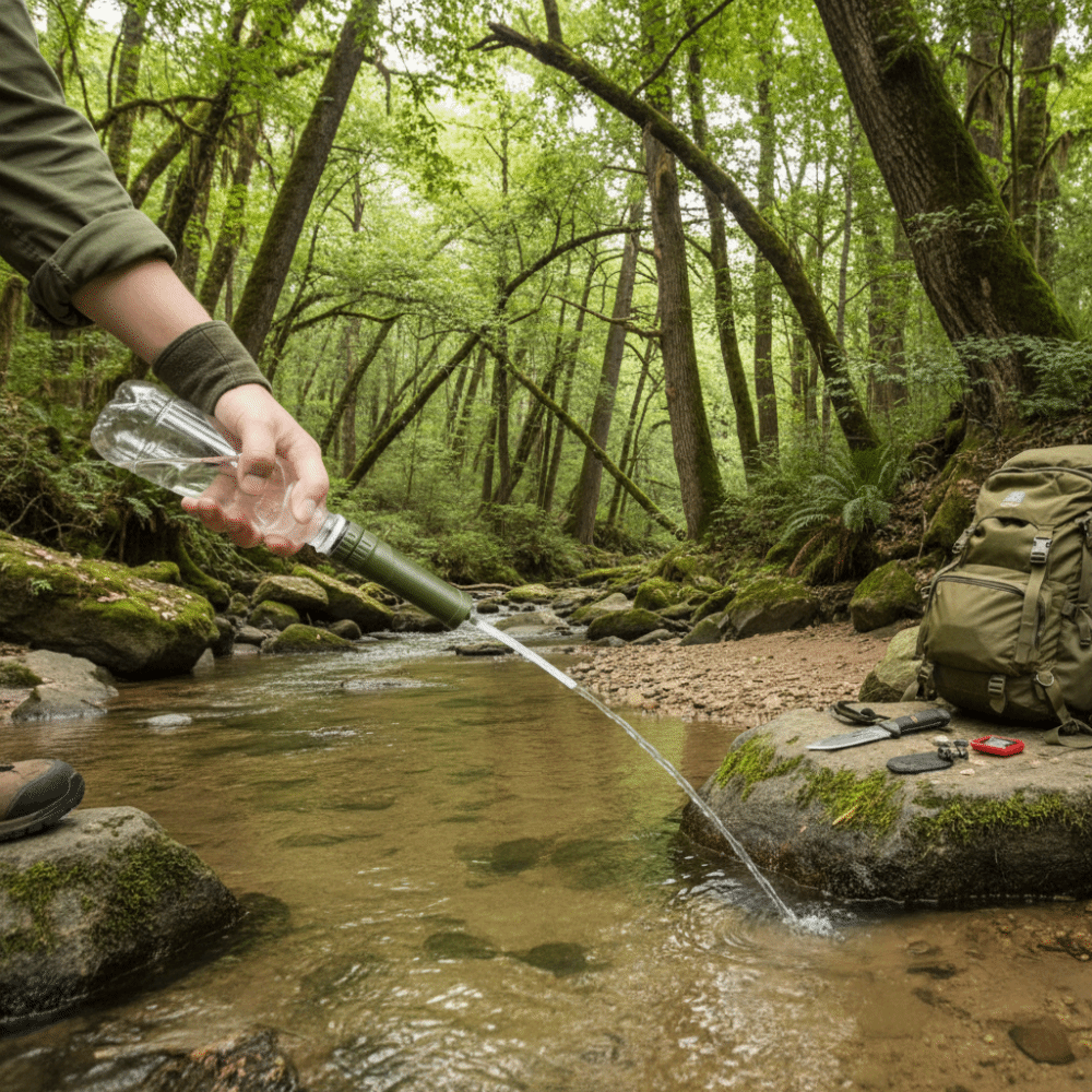 ABS Outdoor Mini Water Filter  - Water Purification Straw 리뷰 및 가격