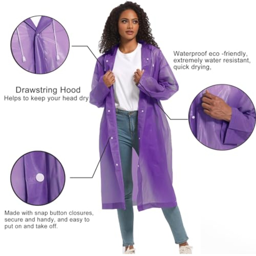 Rain Ponchos for Adults Rainco - Emergency Poncho Rain 리뷰 및 가격