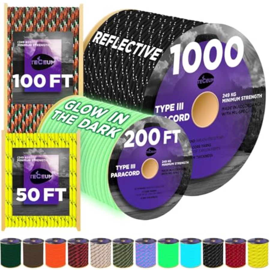 Reflective Paracord Rope 1000  - Para Cord 1000Ft 리뷰 및 가격