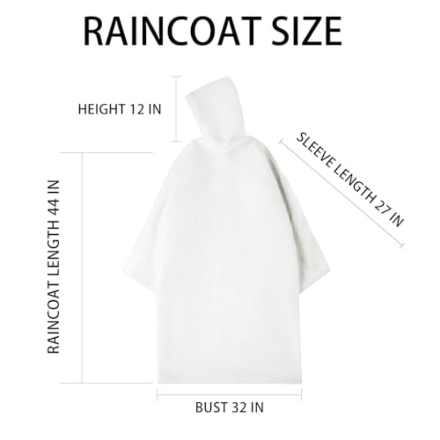 Disposable Rain Ponchos Emerge - Emergency Poncho Rain 리뷰 및 가격
