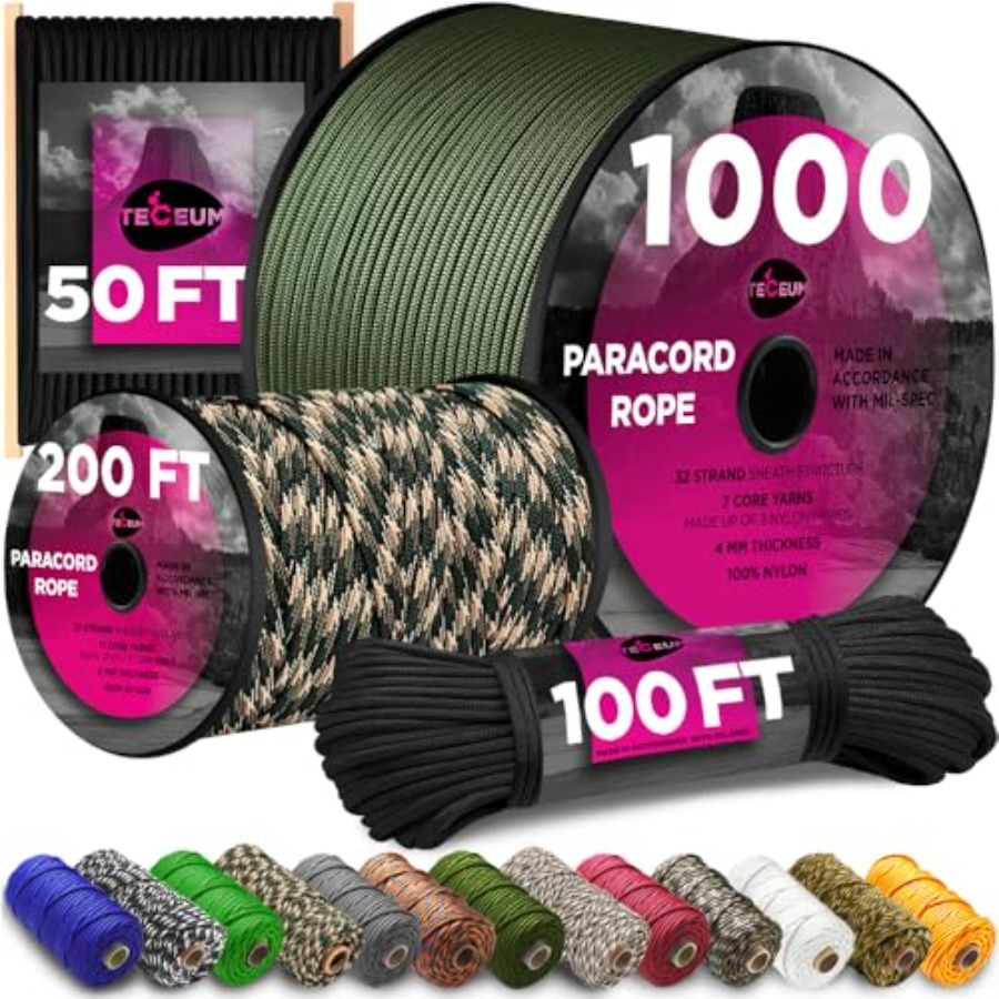 Paracord Rope 750 lb 1000ft/ 2 - Para Cord 1000Ft 리뷰 및 가격