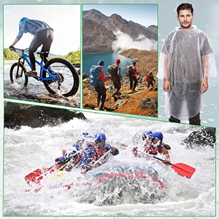 150 Pcs Disposable Rain Poncho - Emergency Poncho Rain 리뷰 및 가격