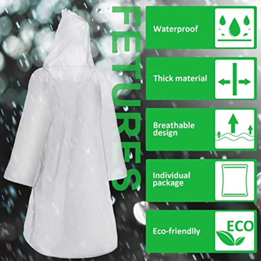 150 Pcs Disposable Rain Poncho - Emergency Poncho Rain 리뷰 및 가격