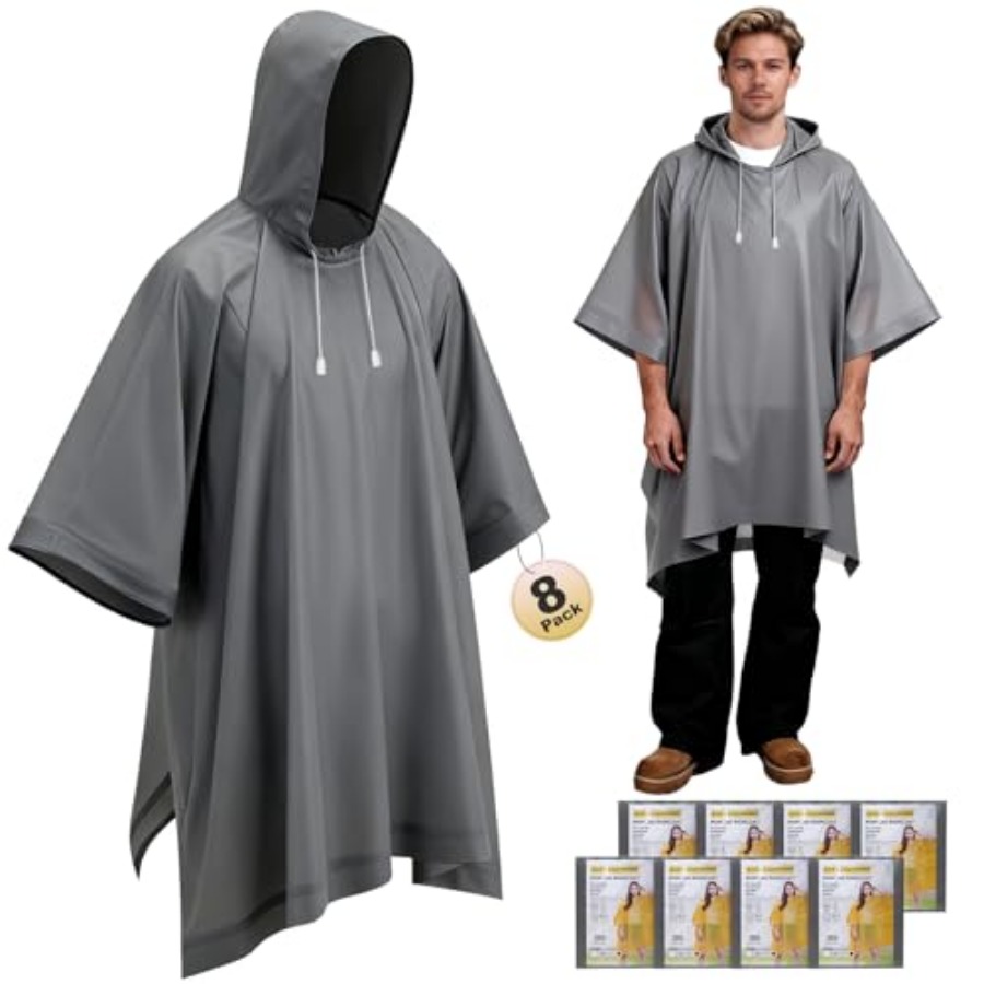 8 Pack Hooded Rain Ponchos for - Emergency Poncho Rain 리뷰 및 가격