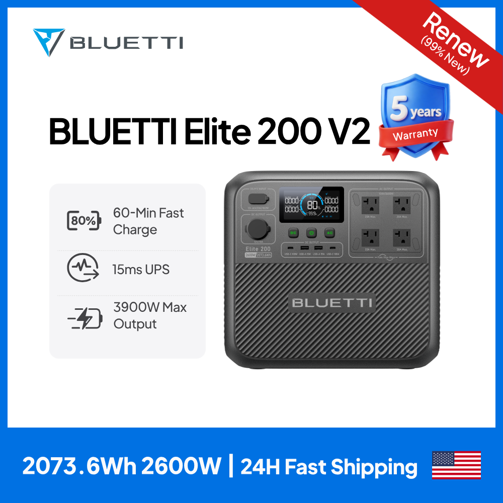 【Renew】BLUETTI Elite 200 V2 Po - Solar Emergency Charger 리뷰 및 가격