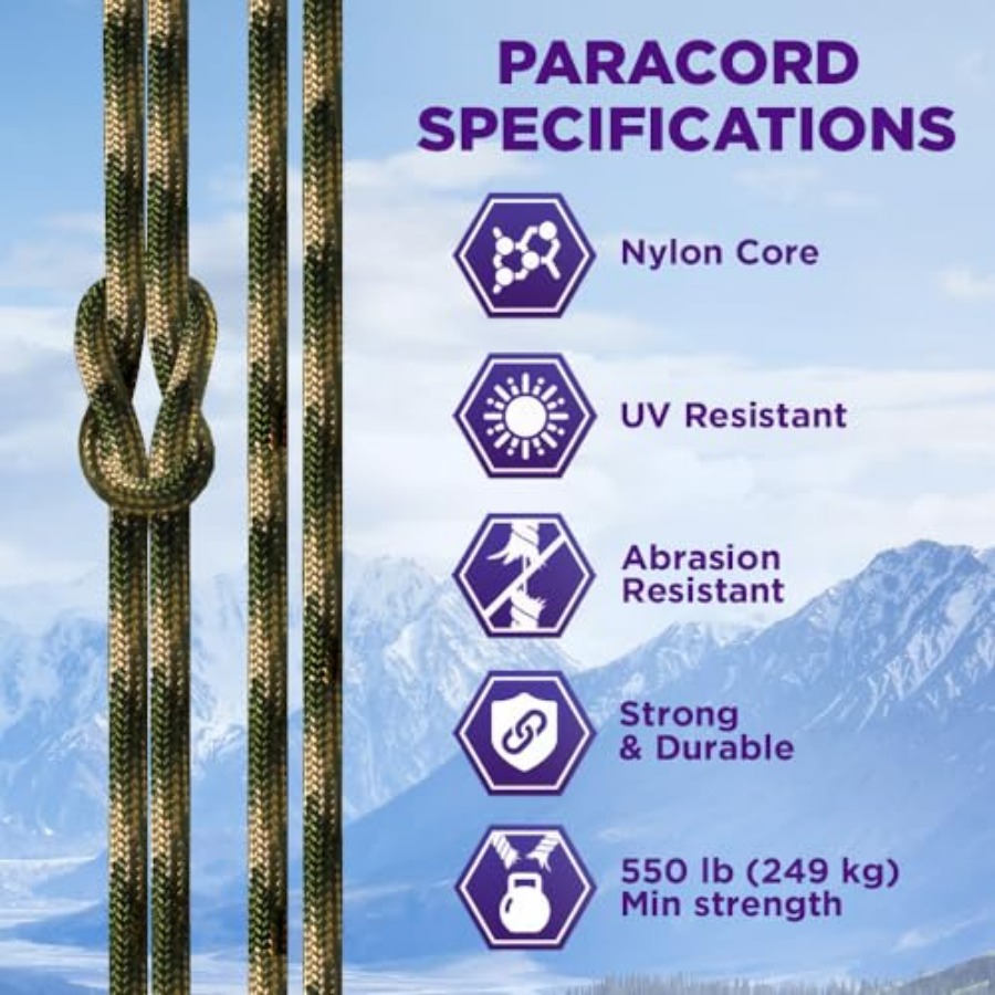 Reflective Paracord Rope 1000  - Para Cord 1000Ft 리뷰 및 가격