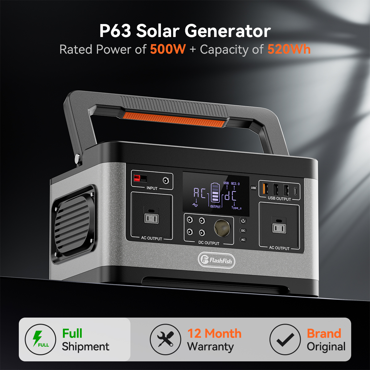 FF FlashFish P63 Portable Powe - Solar Emergency Charger 리뷰 및 가격