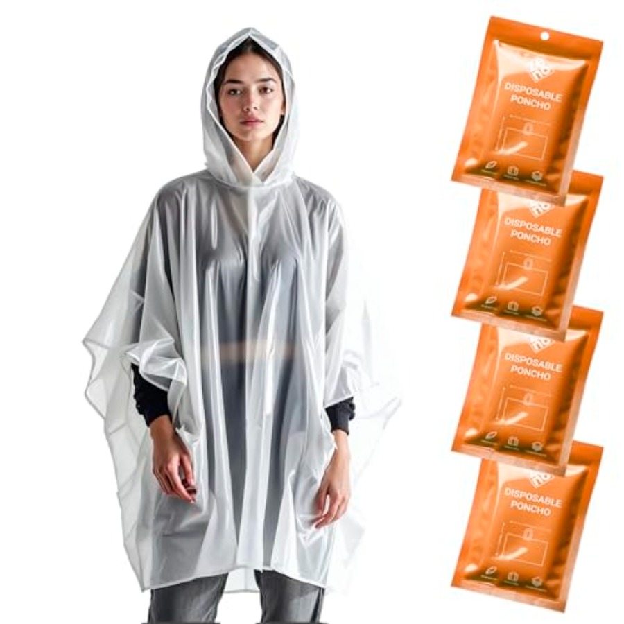 Disposable Rain Ponchos for Ad - Emergency Poncho Rain 리뷰 및 가격