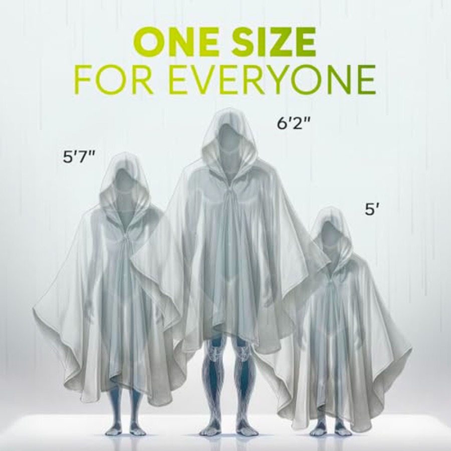 Disposable Rain Ponchos for Ad - Emergency Poncho Rain 리뷰 및 가격