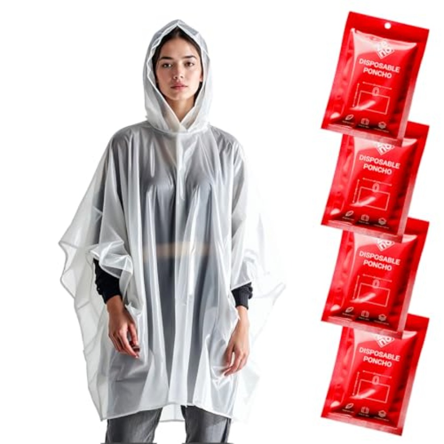 Disposable Rain Ponchos for Ad - Emergency Poncho Rain 리뷰 및 가격