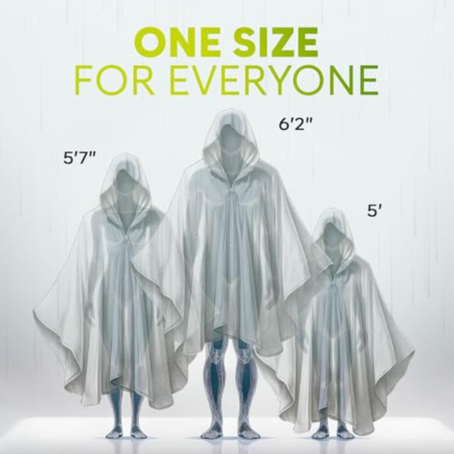 Disposable Rain Ponchos for Ad - Emergency Poncho Rain 리뷰 및 가격