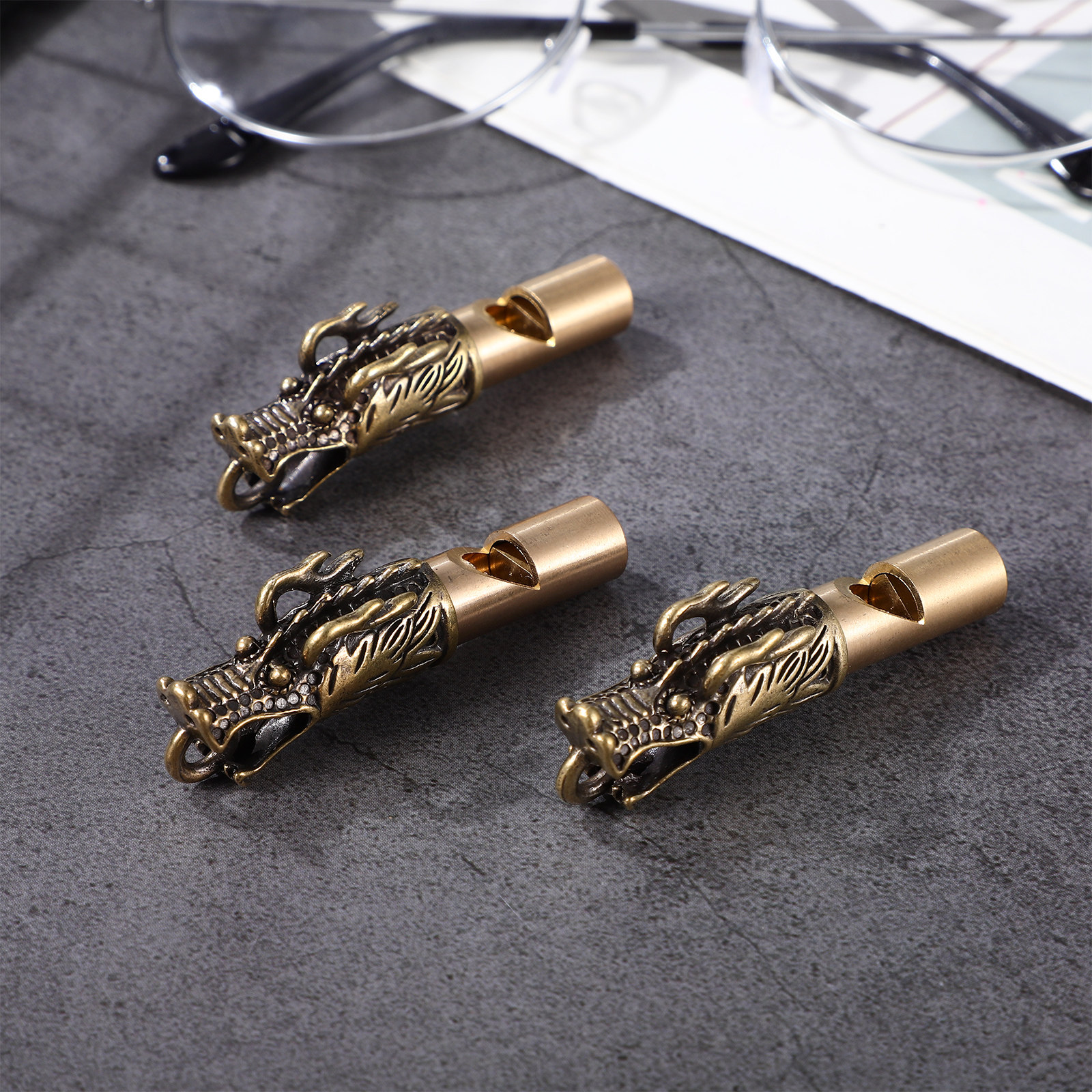 3Pcs Chinese Dragon Brass Whis - Emergency Whistle Loud 리뷰 및 가격