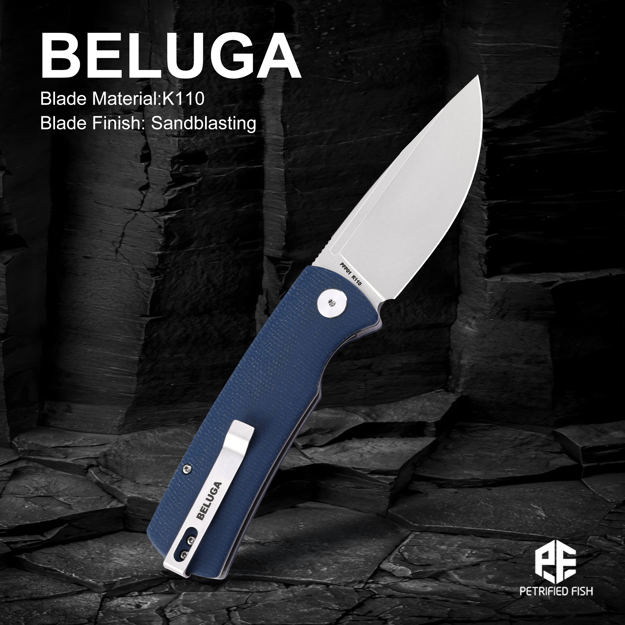Petrified Fish Beluga PFP01 Qu - Bushcraft Knife Fixed 리뷰 및 가격