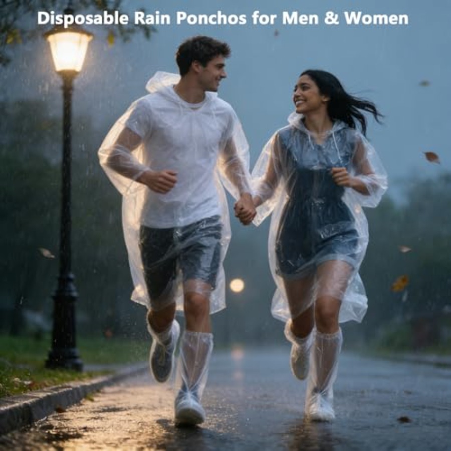Disposable Rain Ponchos for Ad - Emergency Poncho Rain 리뷰 및 가격