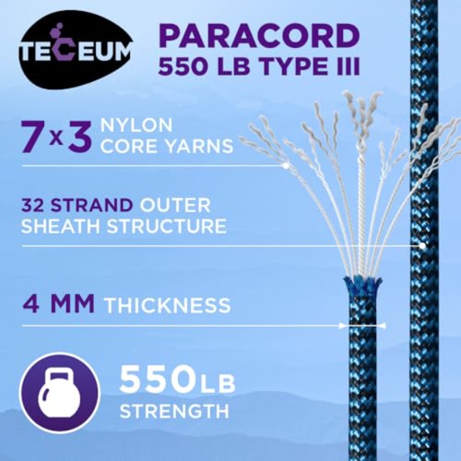 Reflective Paracord Rope 1000  - Para Cord 1000Ft 리뷰 및 가격