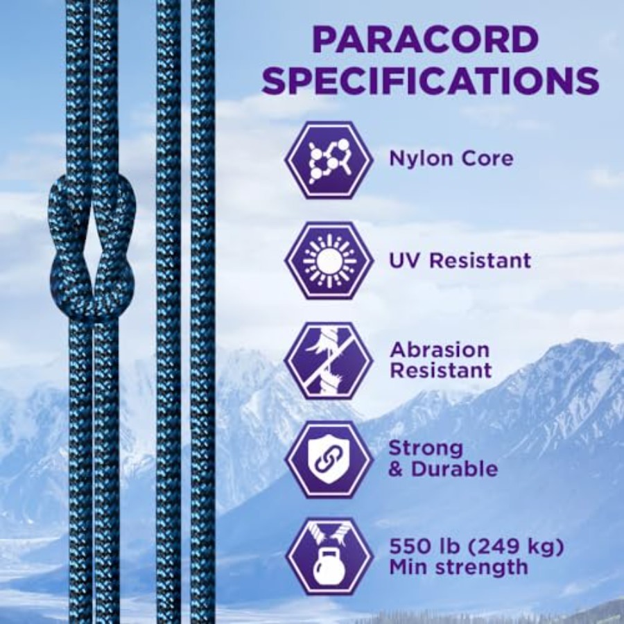 Reflective Paracord Rope 1000  - Para Cord 1000Ft 리뷰 및 가격