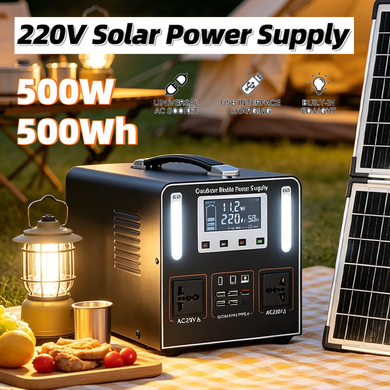 500W AC 220V Portable Power St - Solar Emergency Charger 리뷰 및 가격