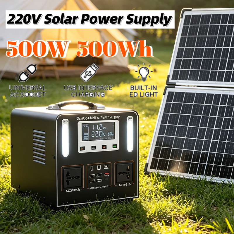 500W AC 220V Portable Power St - Solar Emergency Charger 리뷰 및 가격