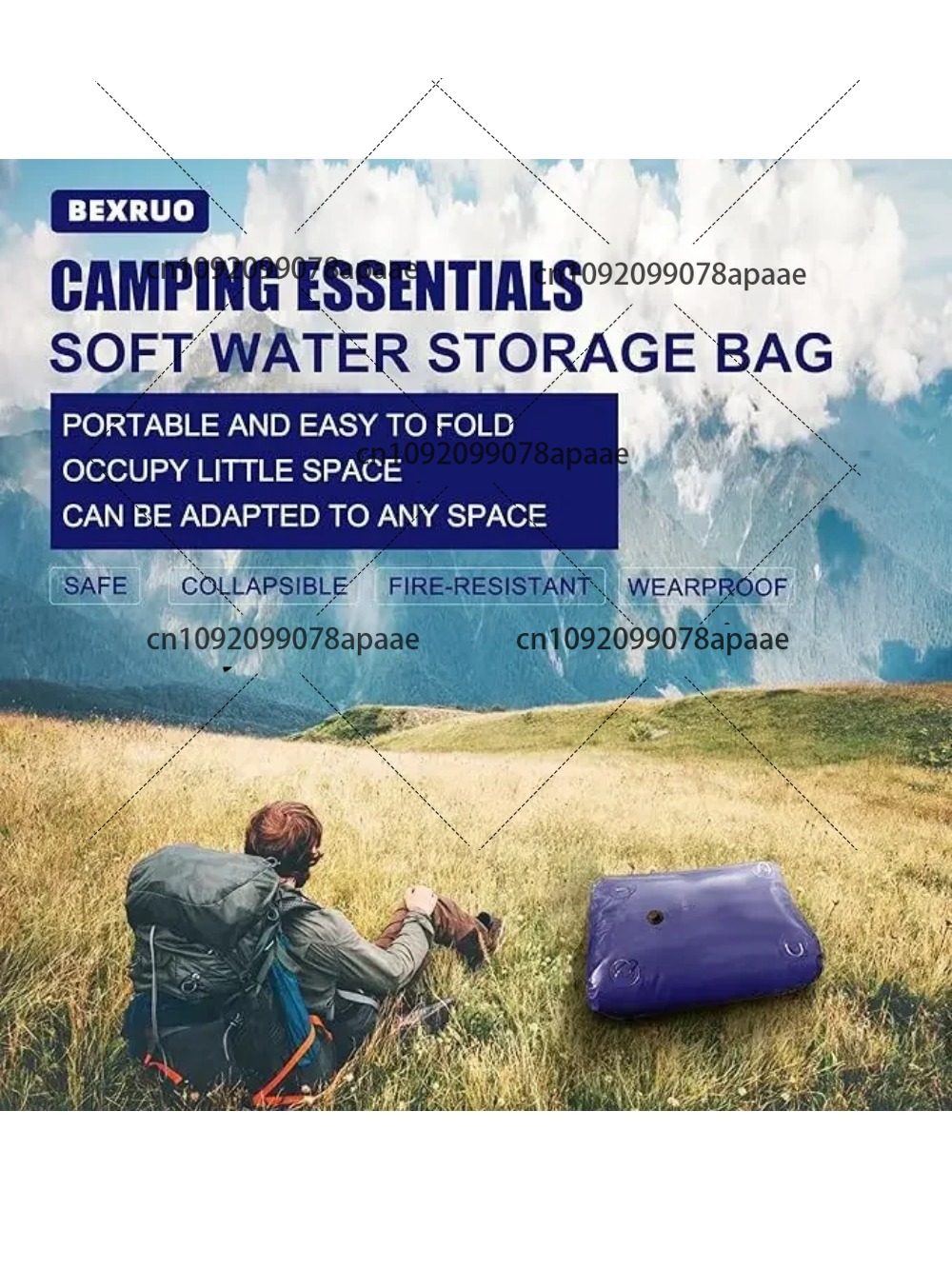 110L PVC Water Storage Bag, Po - Water Bag Collapsible 리뷰 및 가격