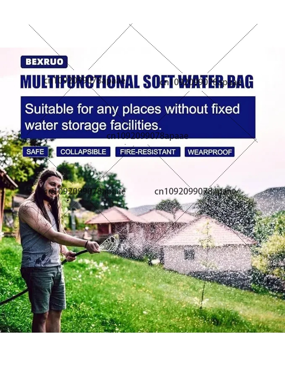 110L PVC Water Storage Bag, Po - Water Bag Collapsible 리뷰 및 가격