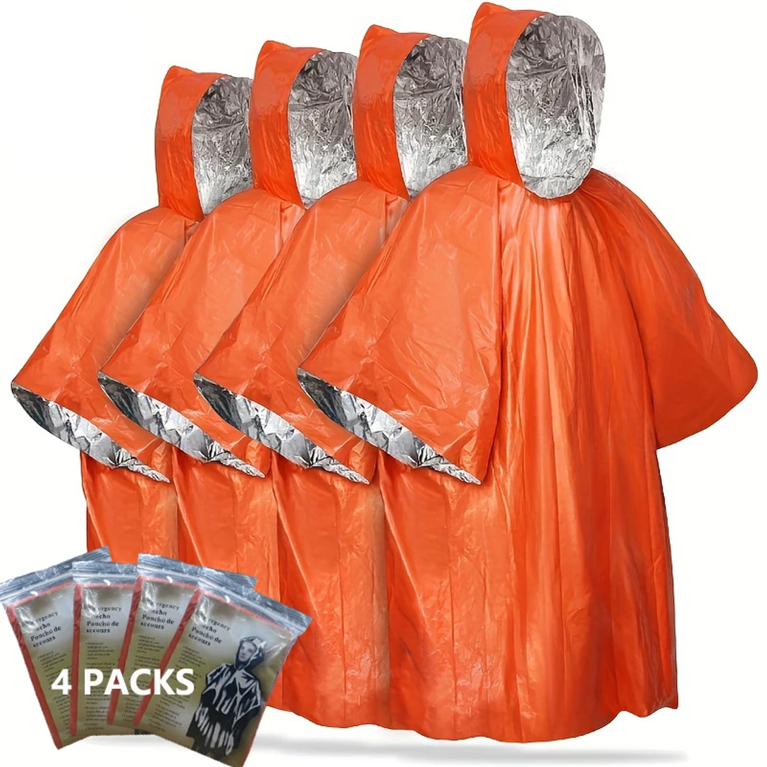 Emergency Rain Poncho with Hoo - Emergency Mylar Tent 리뷰 및 가격
