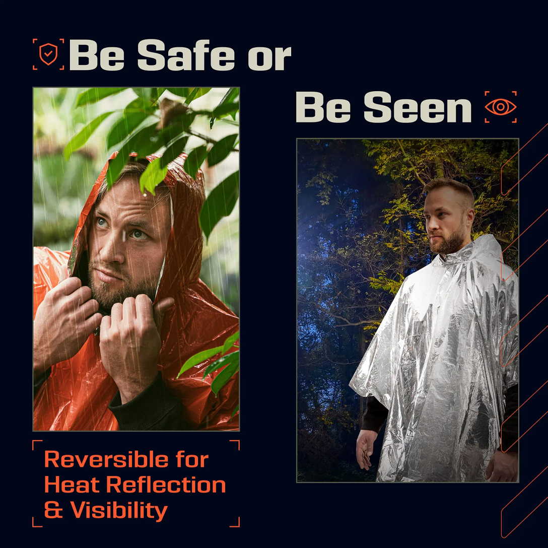 Emergency Rain Poncho with Hoo - Emergency Mylar Tent 리뷰 및 가격